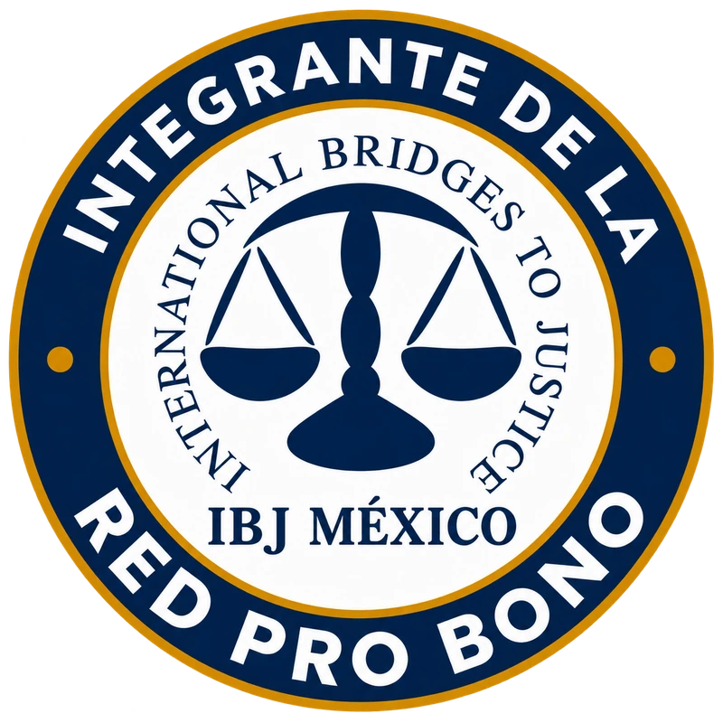 IBJ México – Distintivo Red Pro Bono Distintivo de integrante de la Red Pro Bono IBJ México.